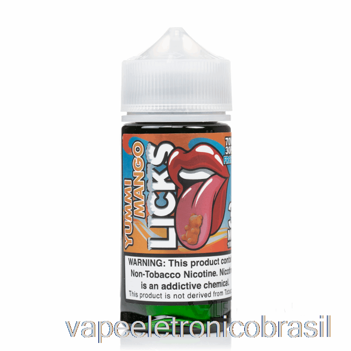 Vape Eletrônico Frozty Yummi Mango - Licks Roll Upz - 100ml 0mg